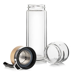 Double-Walled Heat-Resistant Glass Tea Cup 500ml