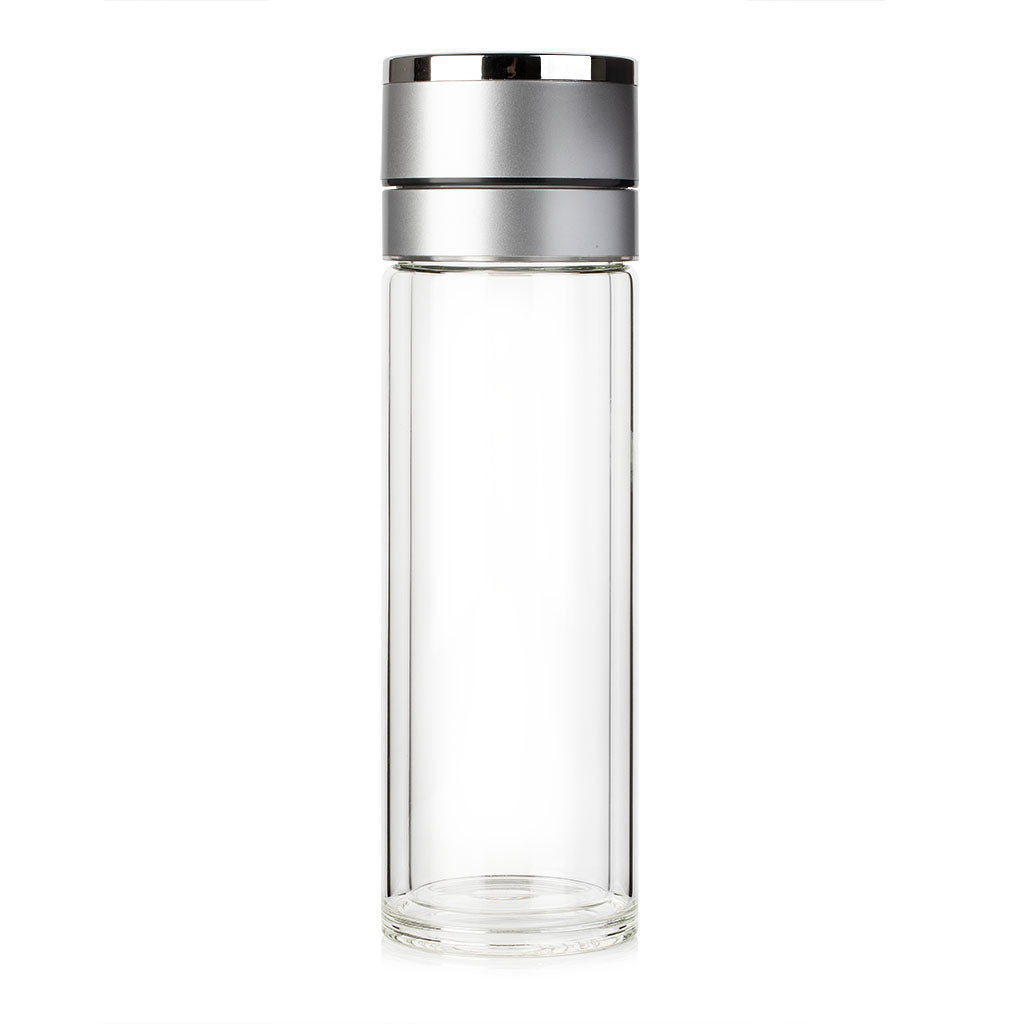 Double-Walled Heat-Resistant Glass Quick-Open Cup 500ml
