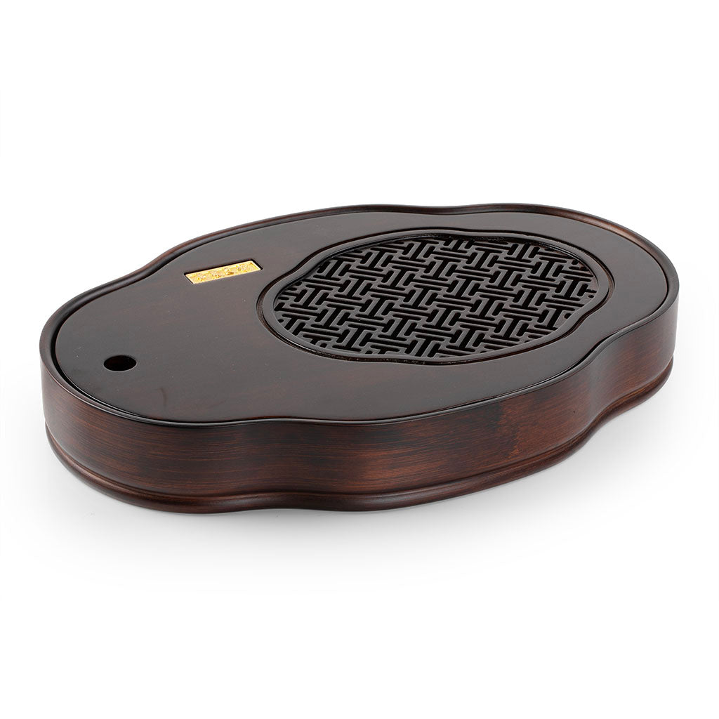 竹製儲水茶盤 36.8*25.5*5.5cm