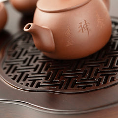 竹製儲水茶盤 36.8*25.5*5.5cm