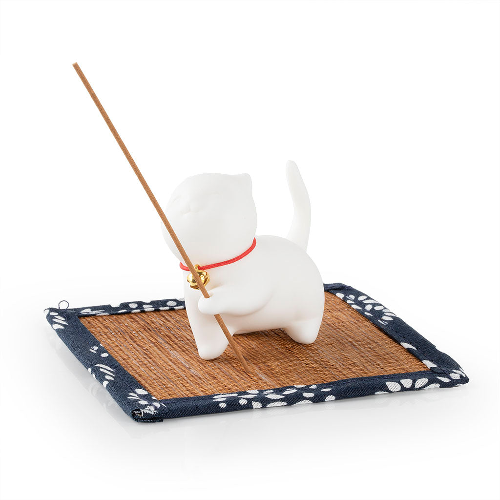 「萌猫戏香」陶瓷线香座