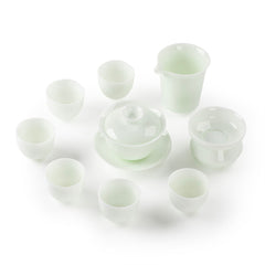 玉瓷茶具礼盒套装 9件套