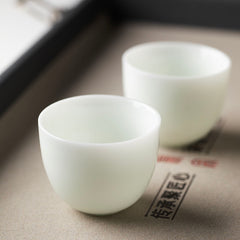 玉瓷茶具礼盒套装 9件套