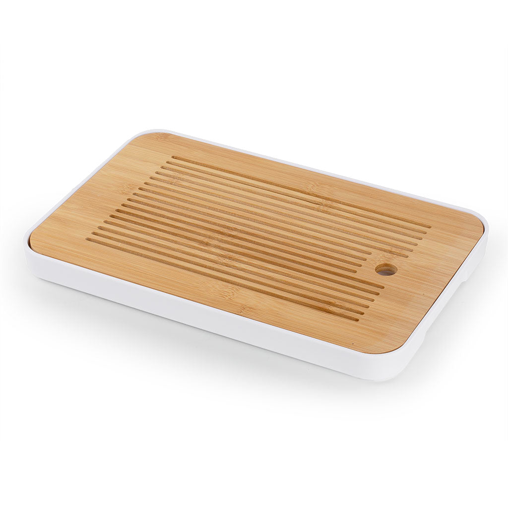 方形密胺底竹茶盘 36*24cm