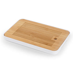 方形密胺底竹茶盘 36*24cm