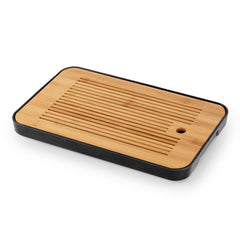 方形密胺底竹茶盘 36*24cm