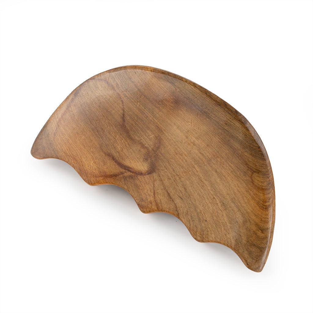 越南香木 半圓形刮痧板 11cm