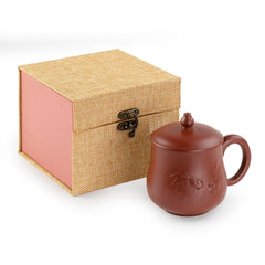 Twin Goldfish Zisha Clay Tea Cup