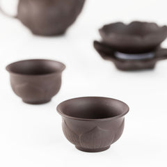 Purple Clay Lotus Teaware Set Gift Box