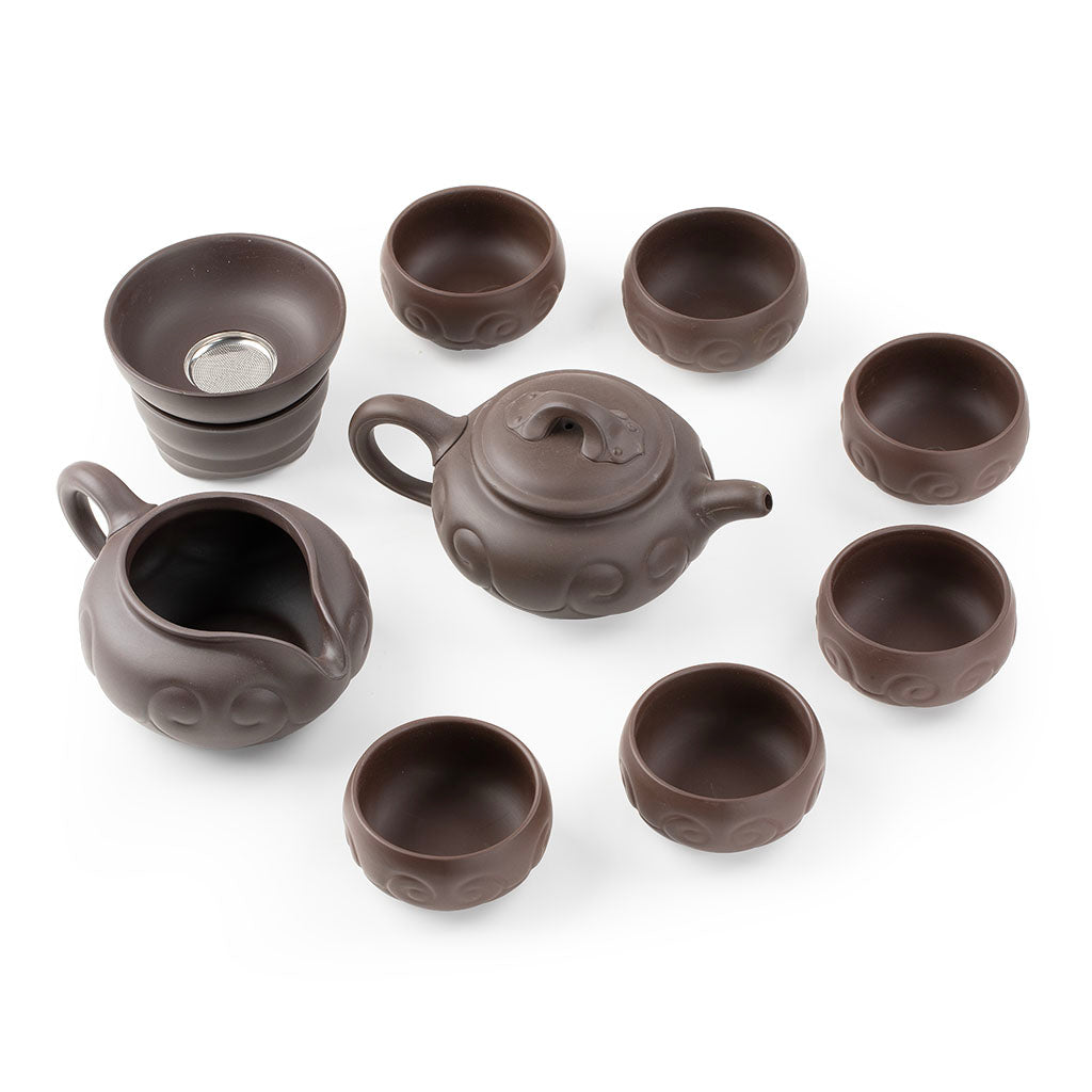Yixing Purple Clay Teaware Set Gift Box