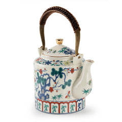 Three Friends of Winter Yixing Clay Teapot with Handle