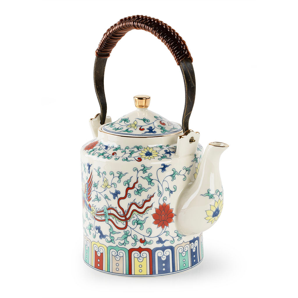 Phoenix Yixing Clay Teapot with Handle