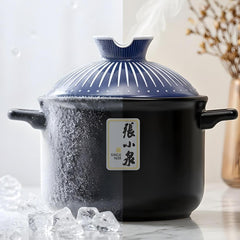 張小泉 古道藍陶瓷深湯鍋 3.2L C33700200S