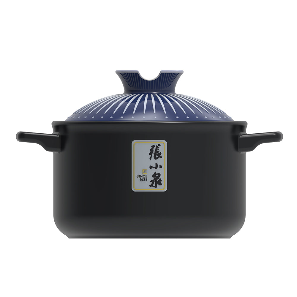 張小泉 古道藍陶瓷深湯鍋  5.5L C33700100S