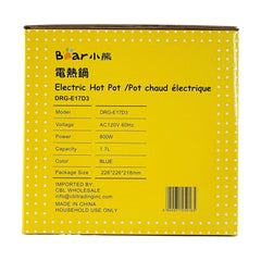Bear Mini Electric Hot Pot 1.7L DRG-E17D3