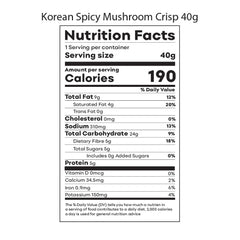 Aducktive Korean Spicy Flavor Mushroom Crisps