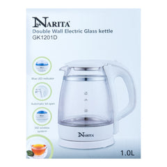 Narita 透明双层玻璃电热水壶 1L GK1201D