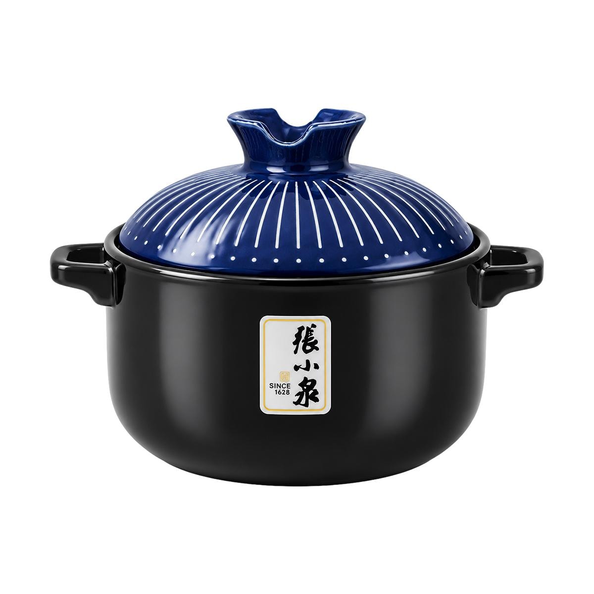 張小泉 古道藍陶瓷深湯鍋 3.2L C33700200S
