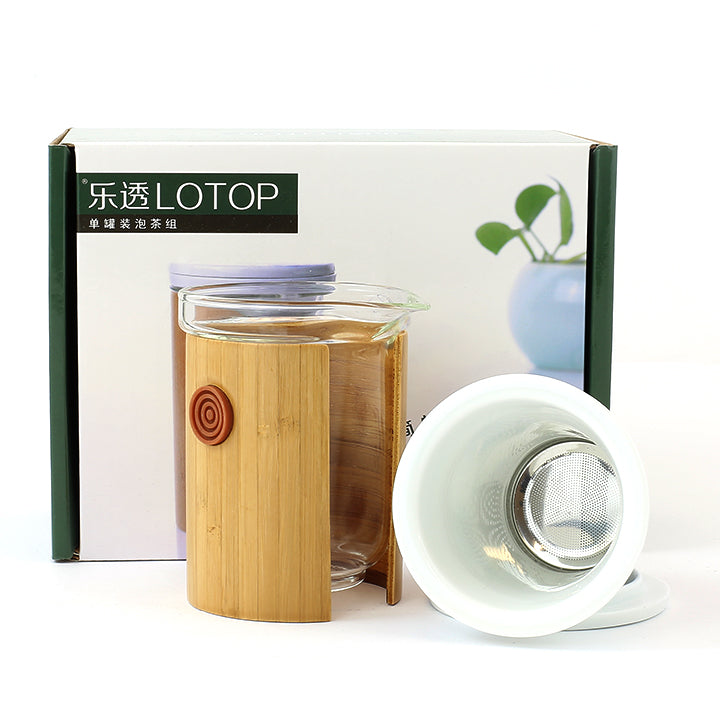 乐透 青花玻璃茶壶 150ml