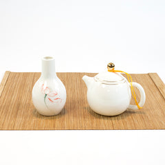 羊脂玉瓷 龙蛋壶 功夫茶具 （14件套