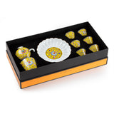 Porcelain Tea Set 9pc/set(Yellow)