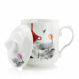 CHINOISERIE MUG WITH LID