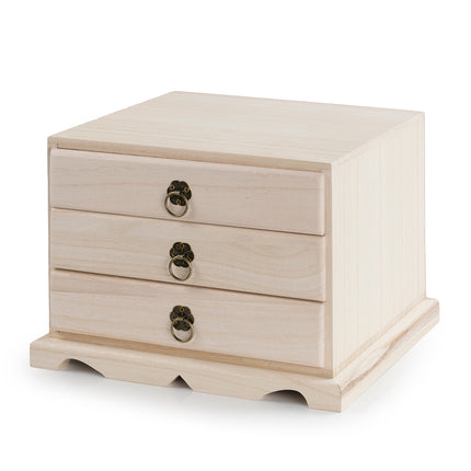 Wooden Tea Box(Three Drawer)