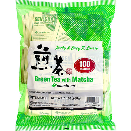 Maeda Sen-cha Green Tea With Matcha Tea Bags (100 Count)