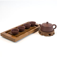 Yixing Purple Clay (Zi Sha) Tea Set 5 Pieces Tianji