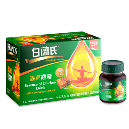 BRAND'S Essence of Chicken Drink with Cordyceps Extract（6*68ml）